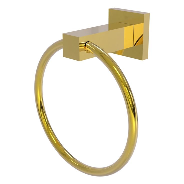 Allied Brass Montero Matte Black Wall Mount Towel Ring