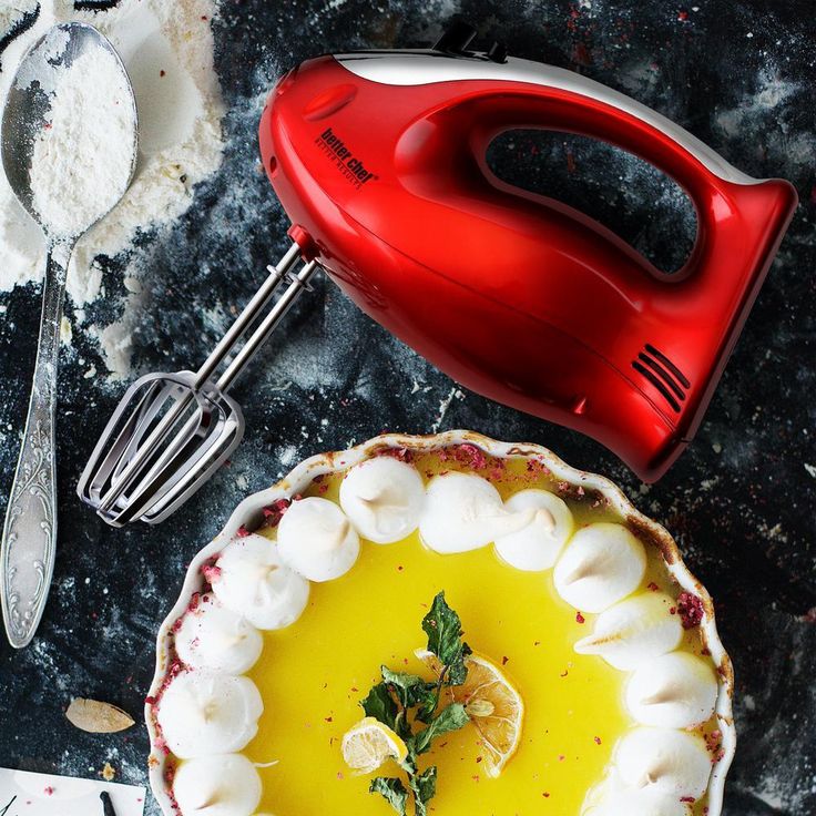 5-Speed Red Hand Mixer