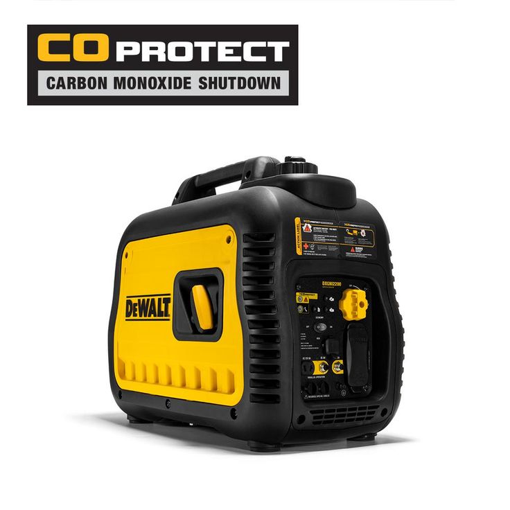 DEWALT DEWALT Ultra Quiet 2200-Watt Inverter Generator with Auto Throttle & CO-PROTECT Technology, 50 State
