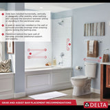 Delta Traditional 36-in Polished Chrome Wall Mount (ADA Compliant) Grab Bar