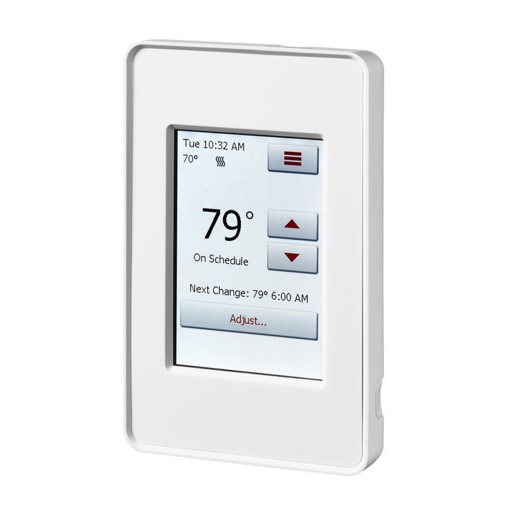 QuietWarmth 120-Volt/240-Volt Programmable WIFI Enabled Smart Touch Thermostat with Floor Sensor