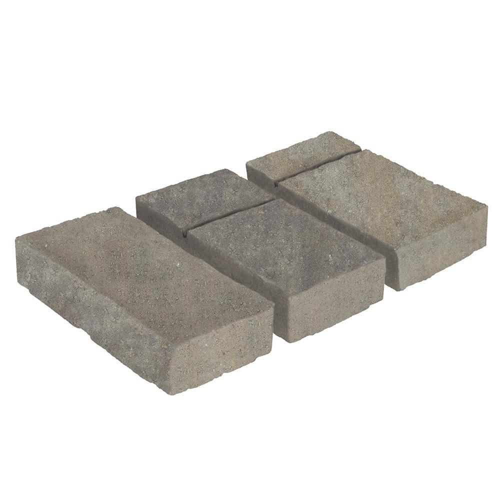 Marseilles 7 in. 3.5 in. x 2.25 in. Carriage House Beige/Charcoal Concrete Paver - Super Arbor
