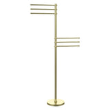 Allied Brass Satin Brass Freestanding Towel Rack