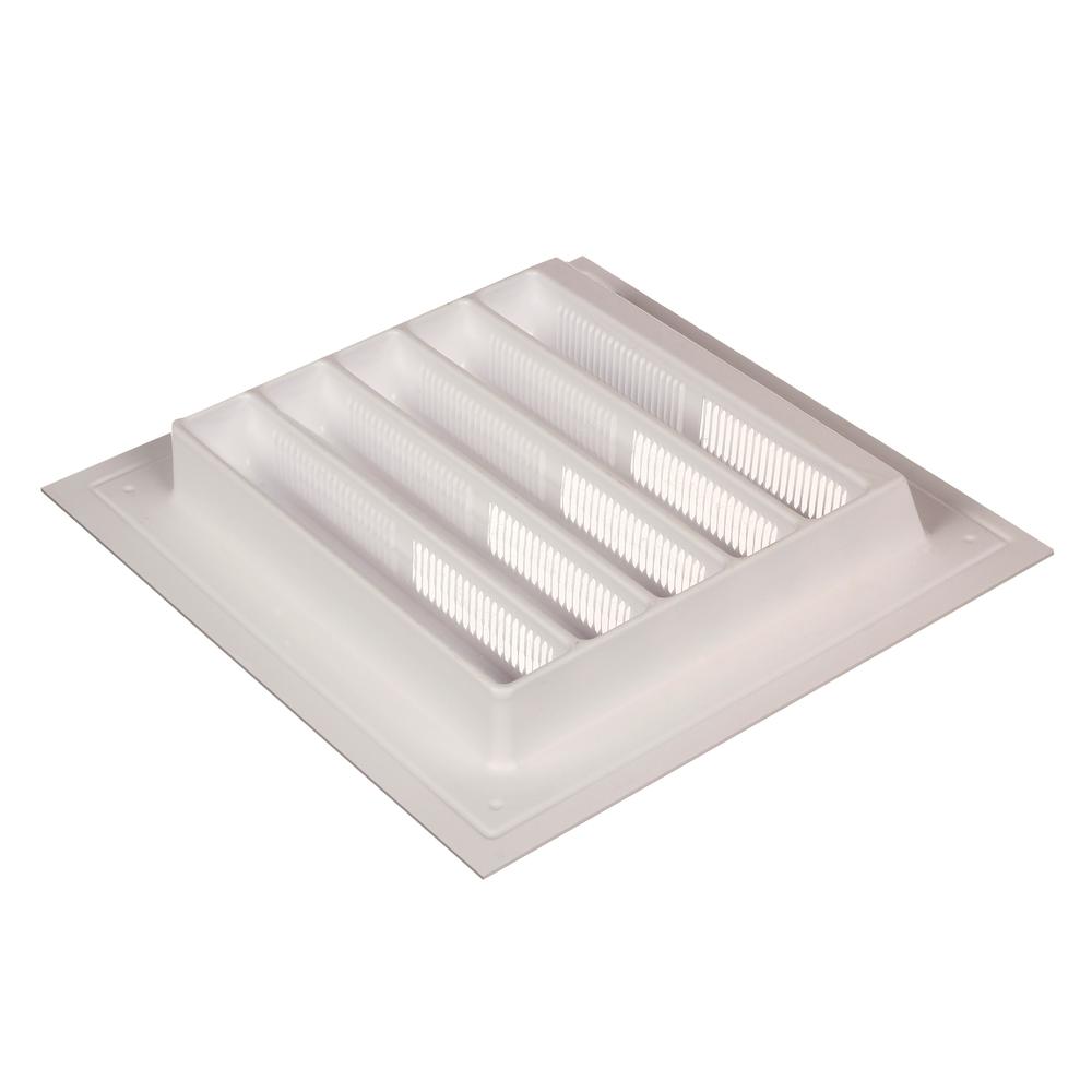 18 in. x 24 in. Plastic Wall Louver Static Vent in White - Super Arbor