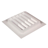 18 in. x 24 in. Plastic Wall Louver Static Vent in White - Super Arbor
