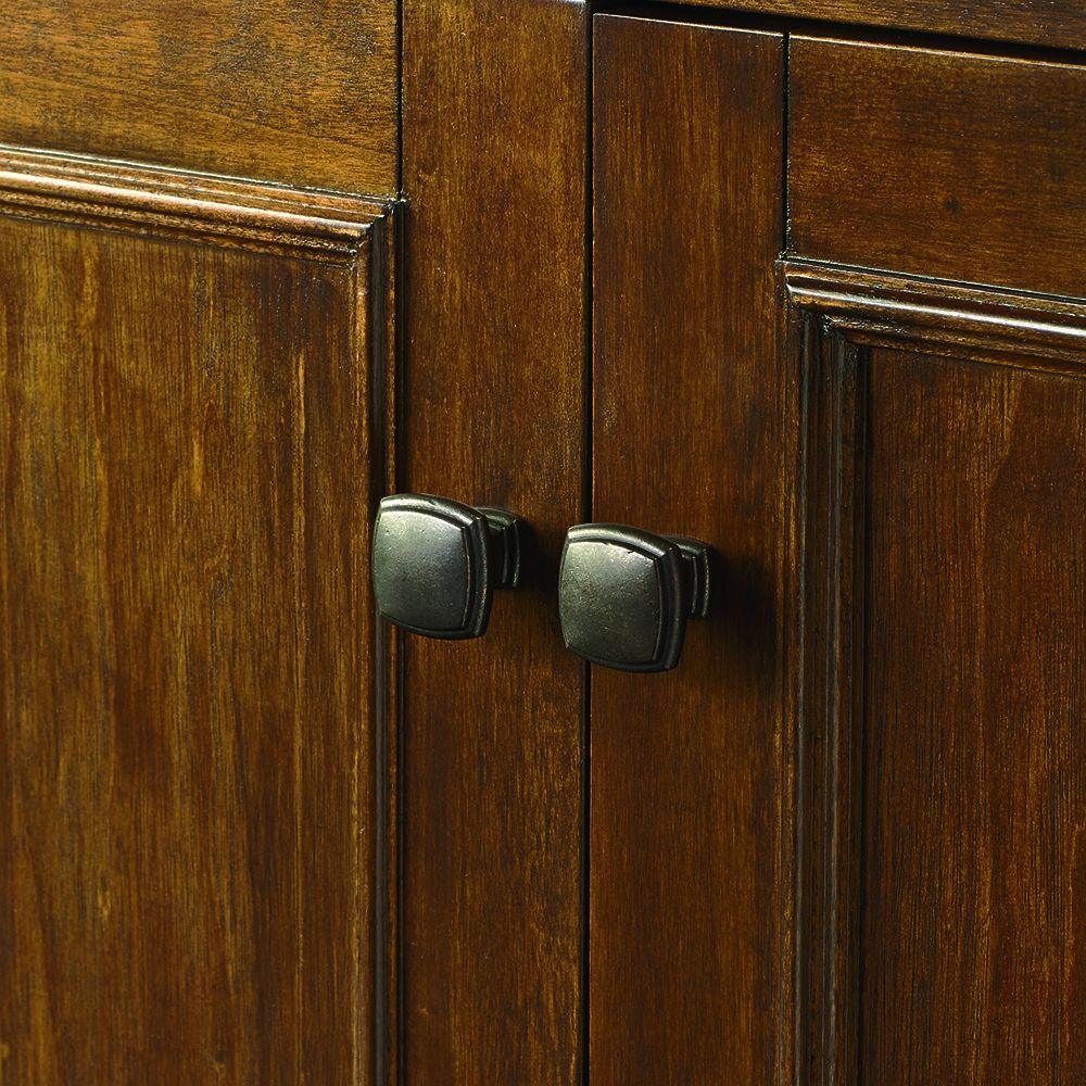 Creedmoor 48 in. W Bath Vanity Cabinet Only in Walnut with Right Hand Drawers - Super Arbor