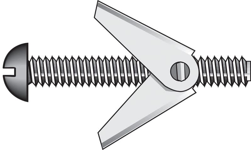 Hillman Fas-N-Tite 1/8 in. x 3 in. Truss Head Zinc-Plated Steel Toggle Bolts, 50-Pack