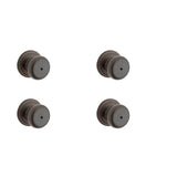 Juno Venetian Bronze Privacy Bed/Bath Door Knob - Super Arbor