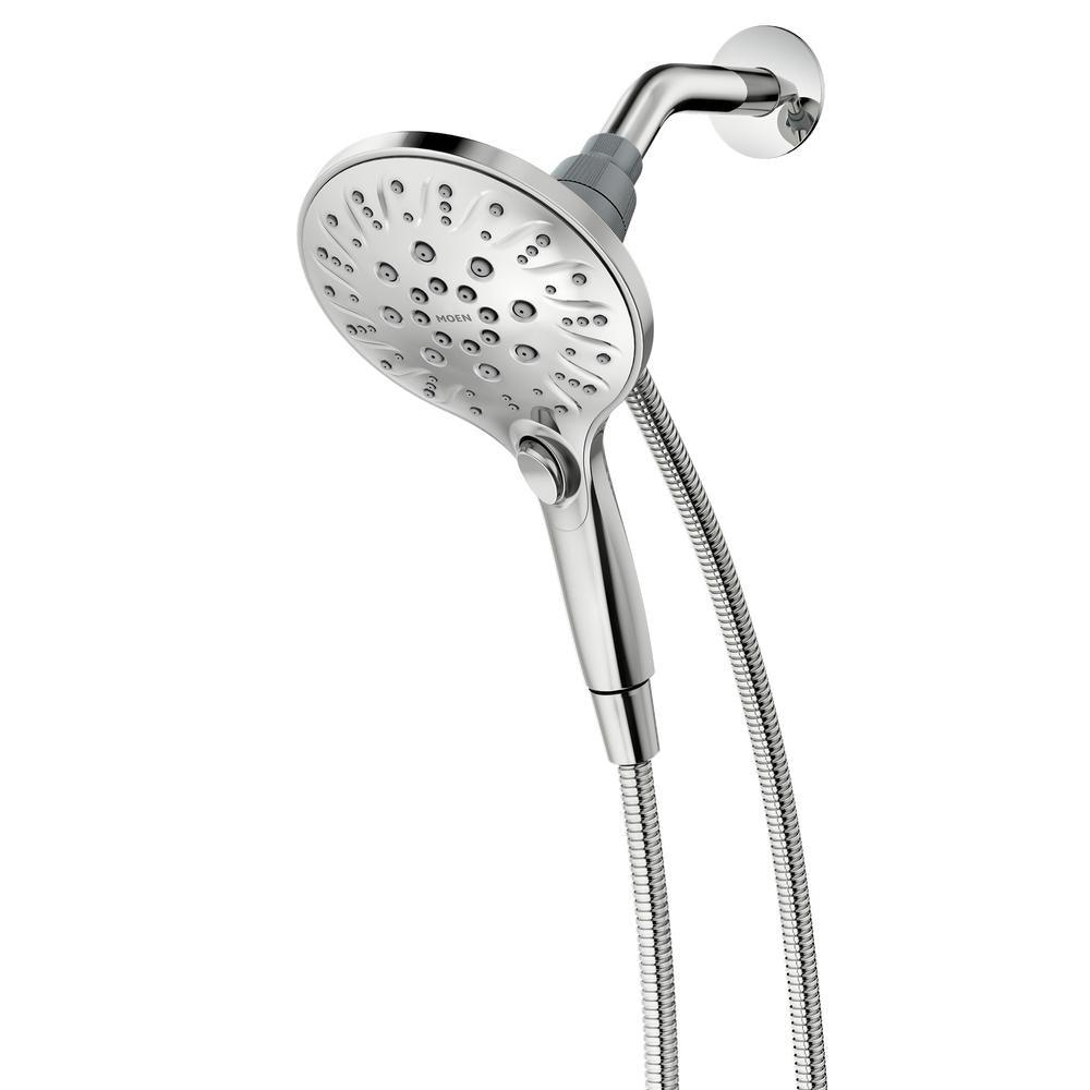 Attract with Magnetix 6-Spray 5.5 in. Single Wall Mount¬†Handheld Adjustable Shower Head in Spot Resist Brushed Nickel - Super Arbor