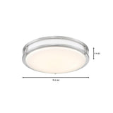 16 in. Voice Controlled Colors Brushed Nickel Smart LED Flush Mount - Super Arbor
