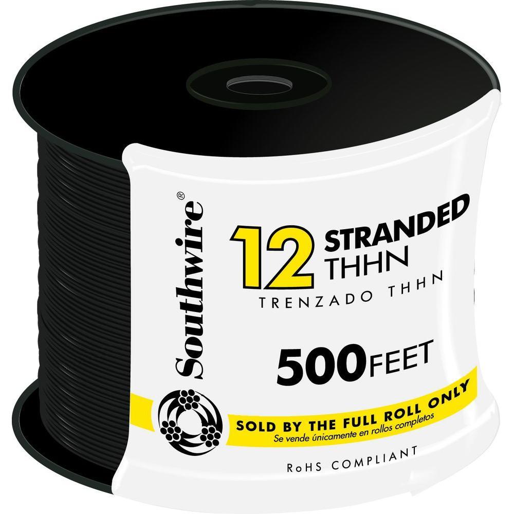 500 ft. 12 White Stranded CU THHN Wire - Super Arbor