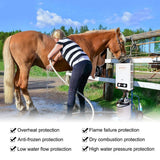 6L 1.58 GPM Outdoor Portable Propane Gas Tankless Water Heater with 1.2 GPM Water Pump - Super Arbor