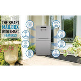Gray Floor Mount Smart Parcel Security Mailbox - Super Arbor