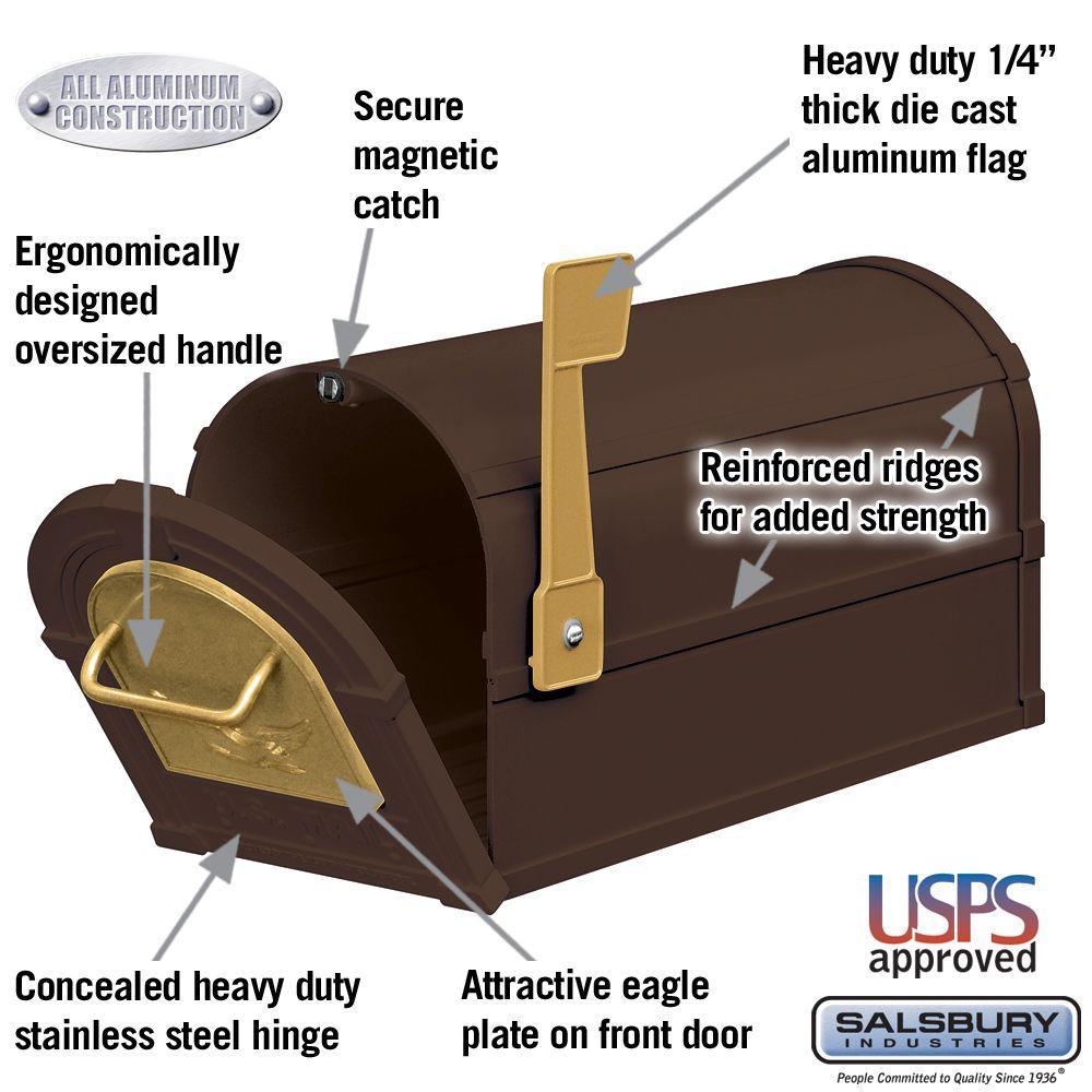 4800 Series Eagle Rural Post-Mount Mailbox - Super Arbor