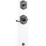 Prestige Medina Single Cylinder Venetian Bronze Door Handleset with Arch Rose Madrina Door Lever feat SmartKey Security - Super Arbor