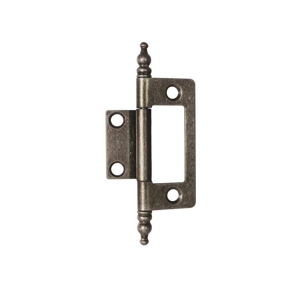 2 in. x 1-5/8 in. Satin Nickel Furniture Barrel Hinge - Super Arbor