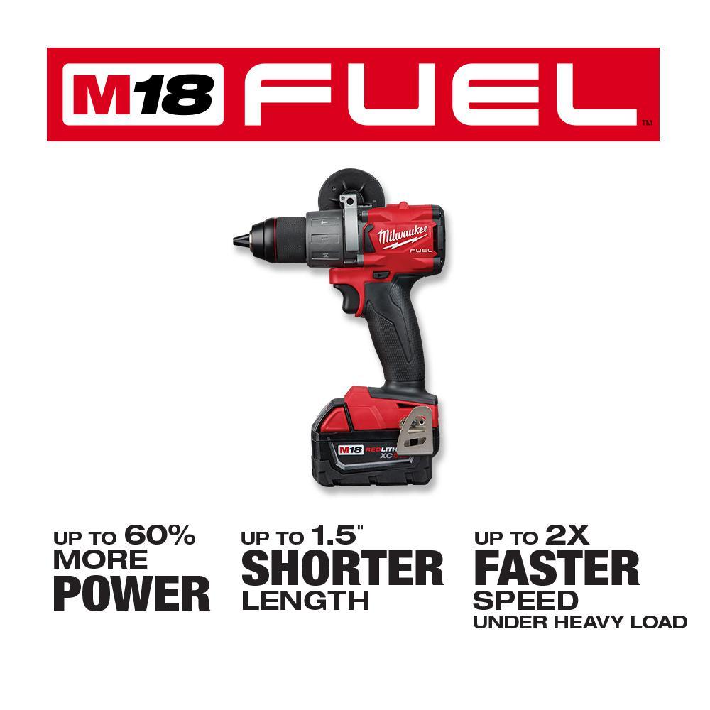 M18 FUEL 18-Volt Lithium-Ion Brushless Cordless Hammer Drill/Jig Saw/Impact Driver (3-Tool Kit) with 4-Batteries - Super Arbor