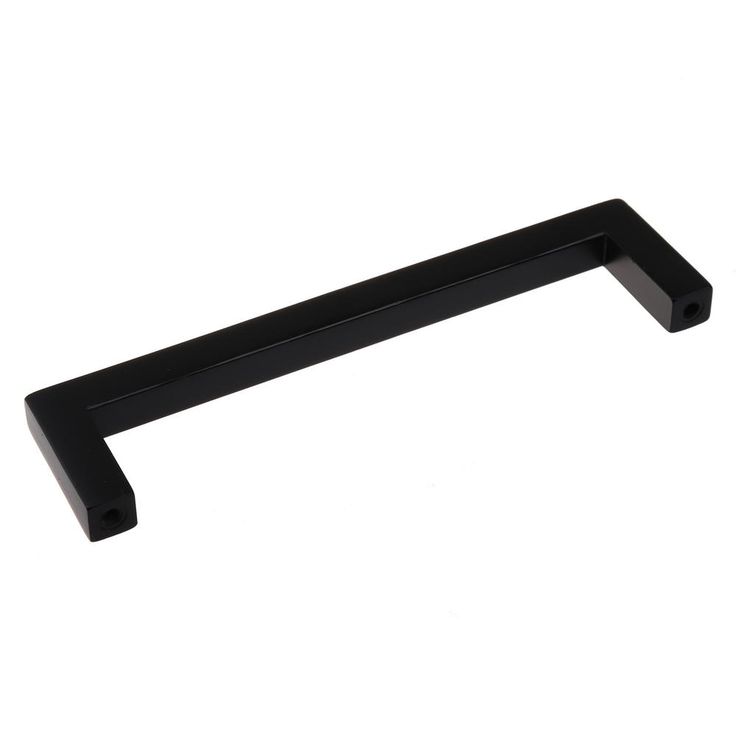 5 in. Matte Black Solid Square Cabinet Bar Drawer Center-to-Center Pulls (10-Pack)