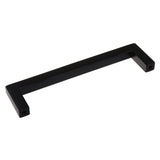 5 in. Matte Black Solid Square Cabinet Bar Drawer Center-to-Center Pulls (10-Pack)