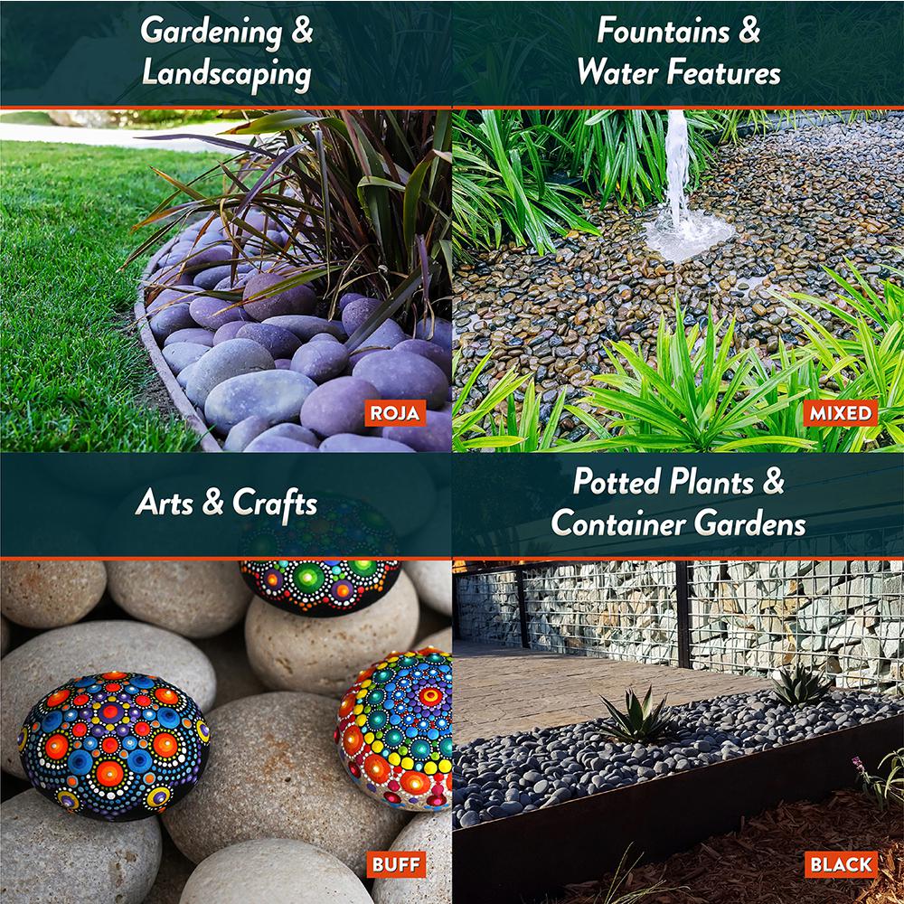 Southwest Boulder & Stone 20 lbs. of Mixed 3/8 in. Mexican Beach Pebbles - Super Arbor