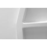 Rose 48 in. x 36 in. x 74 in. 3-Piece DIY Friendly Alcove Shower Surround in White - Super Arbor