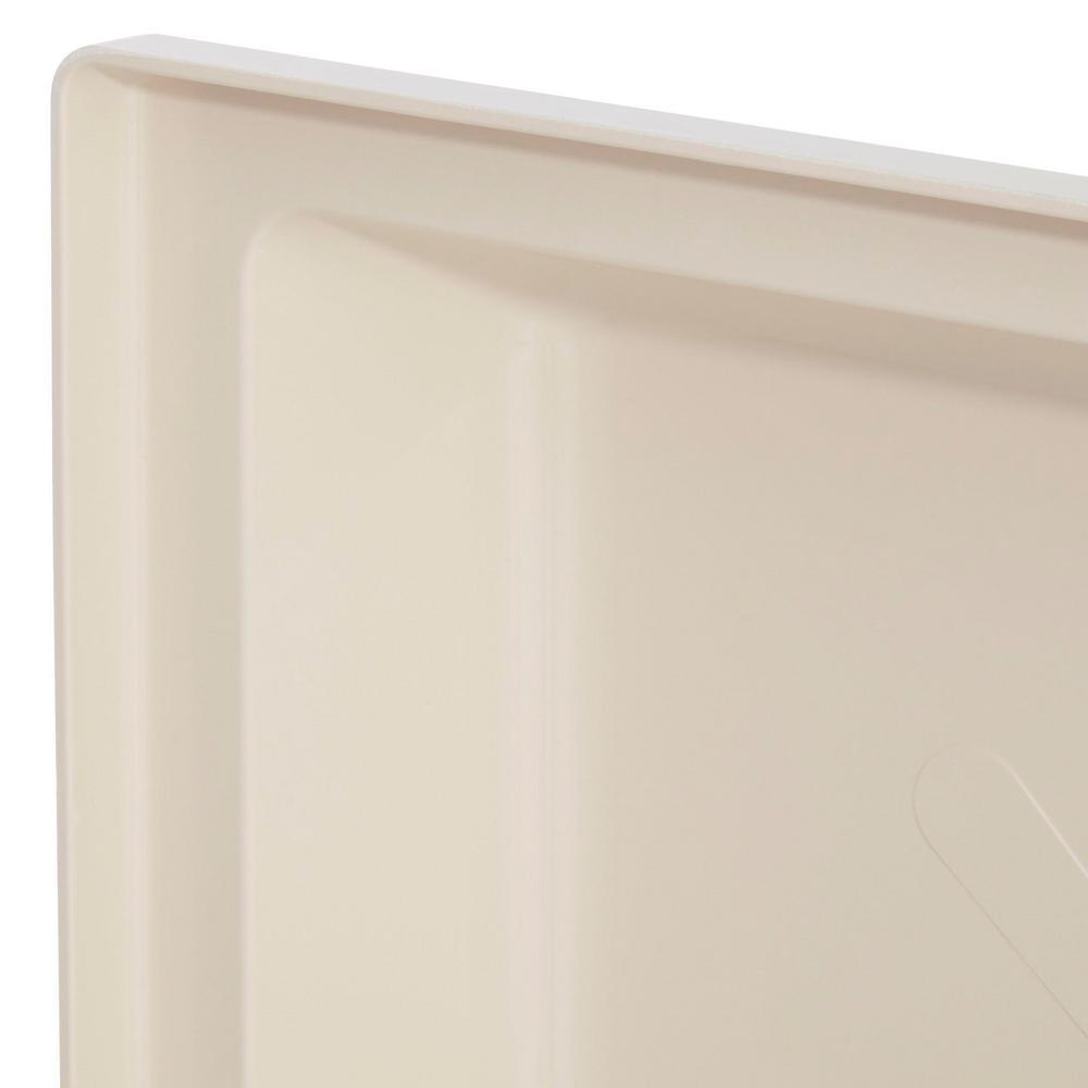 Durabase 32 in. x 32 in. Single Threshold Shower Floor in Bone - Super Arbor