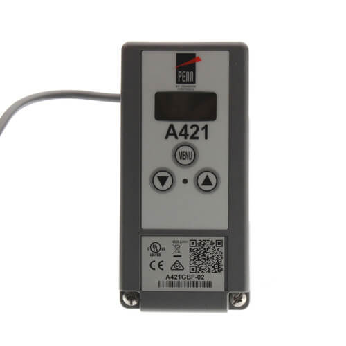 Johnson Controls A421GBF-02C temperature controller - front view (Product Type: Temperature Control; Voltage: 24V)