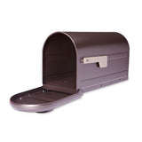 Mapleton Post Mount Mailbox Rubbed Bronze with Premium Champagne Flag - Super Arbor