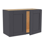 Home Decorators Collection Washington 27 in. W x 12 in. D x 18 in. H Assembled Plywood Wall Kitchen Cabinet in Valiant Onyx with Soft Close Doors