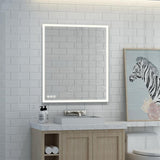 30 in. x 36 in. LED Lighted Single Frameless Bathroom Mirror