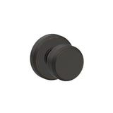 Bowery Matte Black Passage Hall/Closet Door Knob with Greyson Trim - Super Arbor