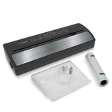 White with Reusable Vacuum Food Bags Automatic Food Vacuum Sealer Electric Air Sealing Preserver System