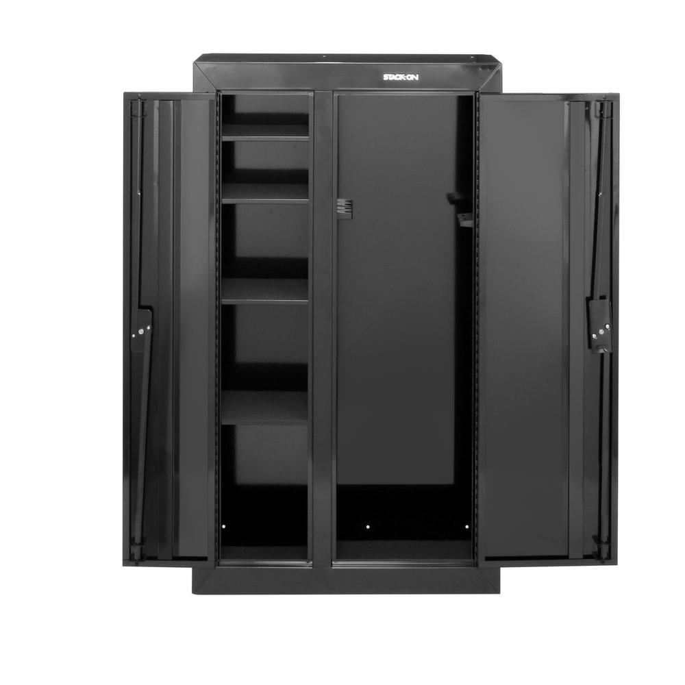 10-Gun Black Double Door Security Cabinet - Super Arbor