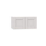 Shaker Assembled 36x20x24 in. Deep Wall Bridge Cabinet in Vanilla White - Super Arbor