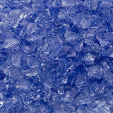 1/2 in. 25 lb. Medium Royal Blue Landscape Fire Glass - Super Arbor