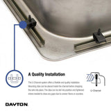 Dayton Drop-in Stainless Steel 15 in. 2-Hole Single Bowl Bar Sink