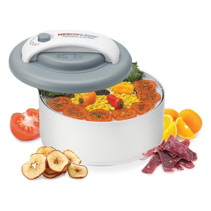 Snackmaster Encore 4-Tray Expandable White Food Dehydrator