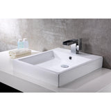 Deux Series Ceramic Vessel Sink in White - Super Arbor