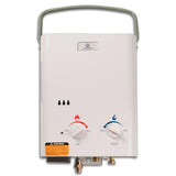 Eccotemp L5 1.5 GPM Portable 37,500 BTU Liquid Propane Outdoor Tankless Water Heater with Flojet Water Pump - Super Arbor