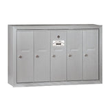 3500 Series Aluminum Surface-Mounted Private Vertical Mailbox with 5 Doors - Super Arbor