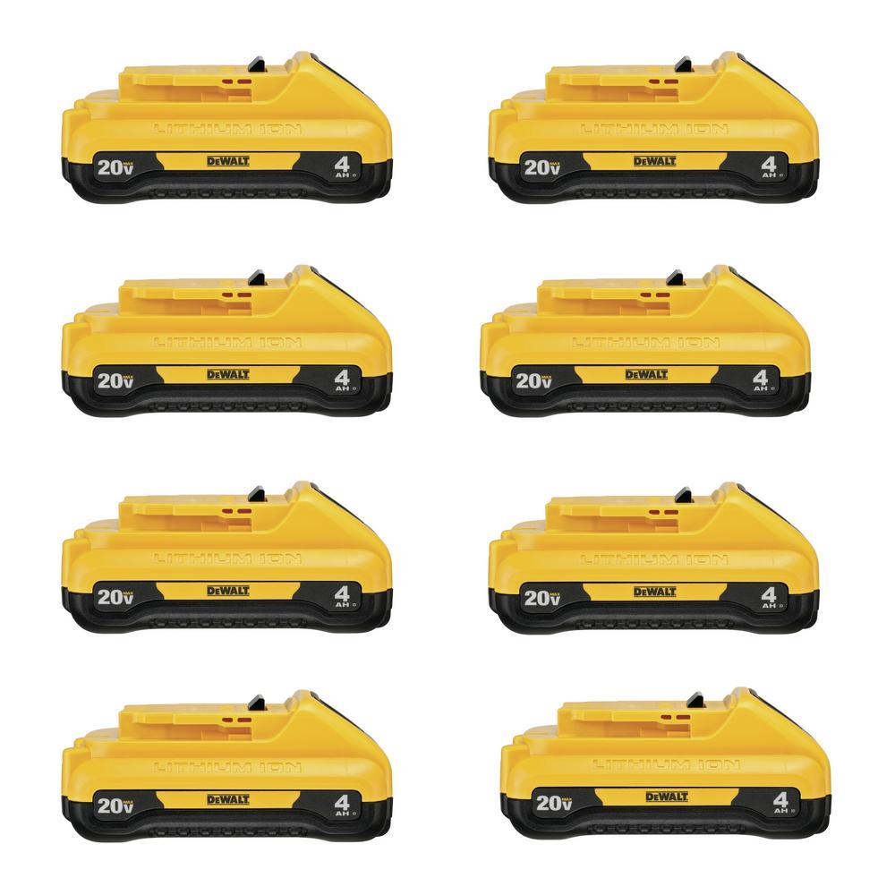 20-Volt MAX Compact Lithium-Ion 4.0Ah Battery Pack (6-Pack) - Super Arbor