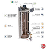 Commercial Triton Premium Heavy Duty High Eff. 80 Gal. 130K BTU ULN Natural Gas ASME Power Direct Vent Tank Water Heater - Super Arbor