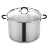 20 qt. Stainless Steel Stock Pot with Glass Lid