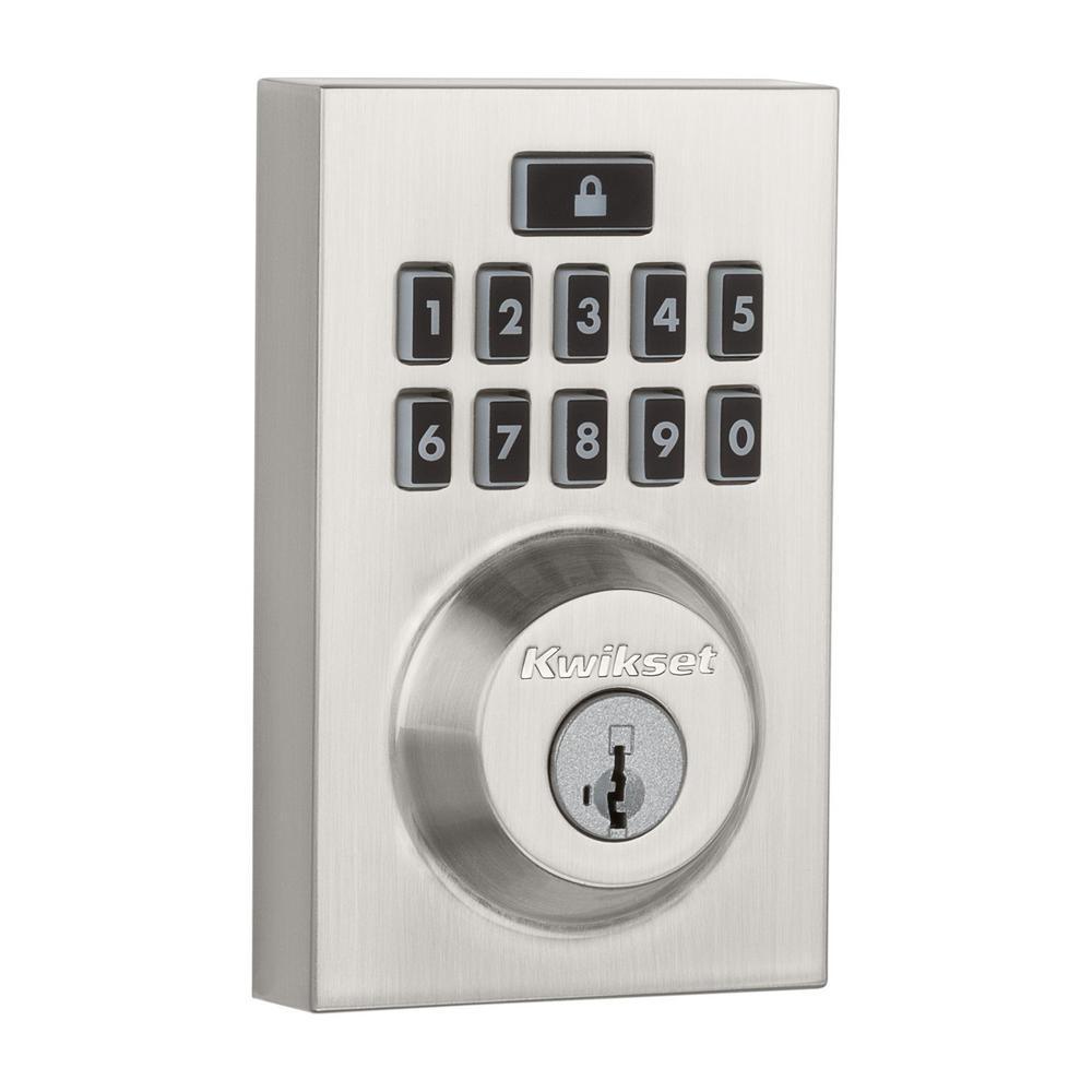 SmartCode 913 Contemporary Venetian Bronze Electronic Deadbolt with San Clemente Handleset and Halifax Interior Lever - Super Arbor