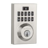 SmartCode 913 Contemporary Venetian Bronze Electronic Deadbolt with San Clemente Handleset and Halifax Interior Lever - Super Arbor