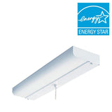 1-Light White Fluorescent Ceiling Closet Flushmount - Super Arbor