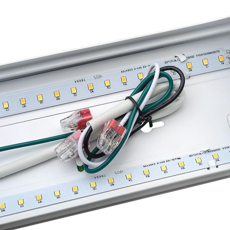 Low Profile 40 in. 2600 Lumens Integrated LED Dimmable White Wraparound Light 3 Color Changing Options Dimmable