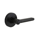 Tonbridge Satin Nickel Bed/Bath Door Lever with Square Rose (4-Pack)