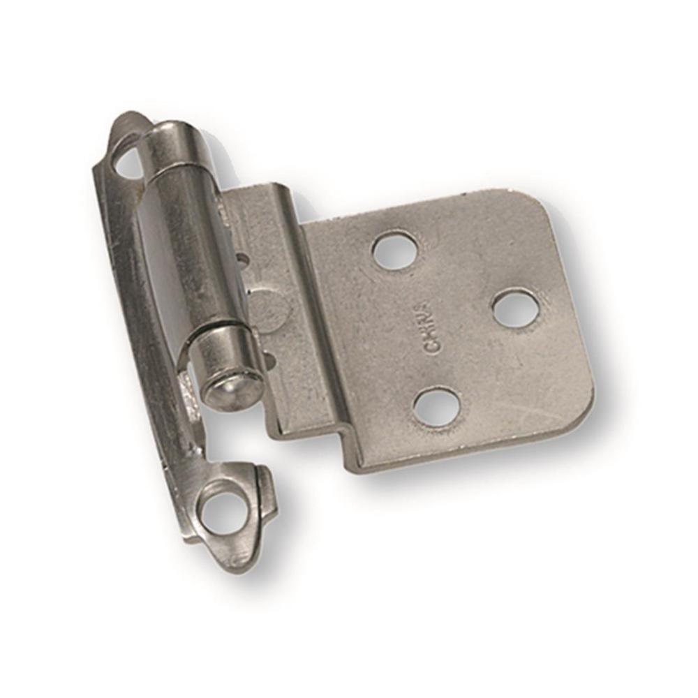 Inset Antique Brass 3/8 in. Self-Closing Hinge (1-Pair) - Super Arbor