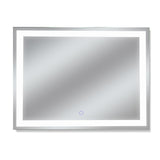 Edison Tri-Color 30 in. x 36 in. Single LED Wall Mounted Backlit LED Bathroom Mirror